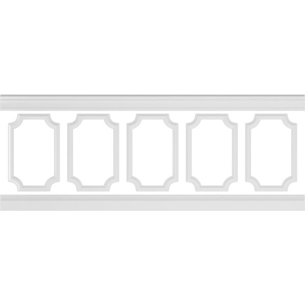 Ekena Millwork Wainscot Paneling Kit, Urethane, 94-1/2 in L, Factory Primed WPKUSC021P036 - main